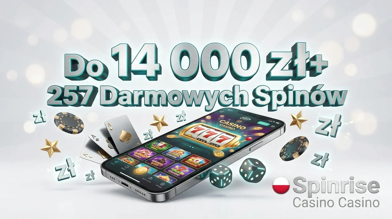 Do 14 000 zł+ 257 Darmowych Spinów